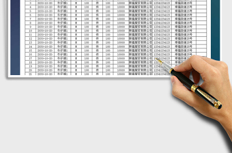 2021年公司采購費用明細表模板