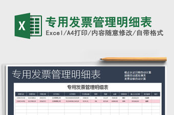 2021年專用發(fā)票管理明細表