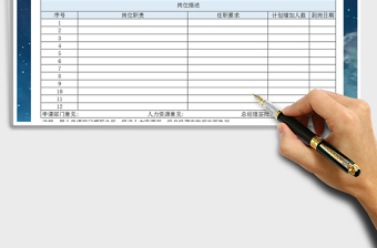 2021年人员增加申请表模板免费下载