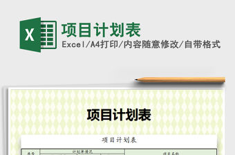 2021年項目計劃表