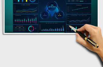 2021年財(cái)務(wù)年終銷售收支數(shù)據(jù)可視化看板