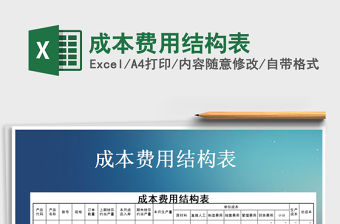 2021年成本費(fèi)用結(jié)構(gòu)表