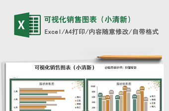 2021年可視化銷售圖表（小清新）