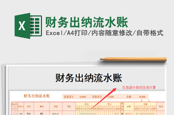 2021年財務出納流水賬