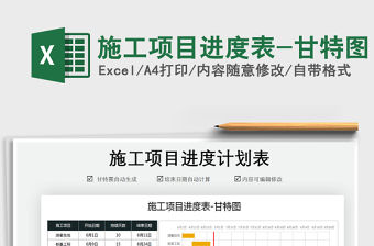 2021年施工項目進度表-甘特圖