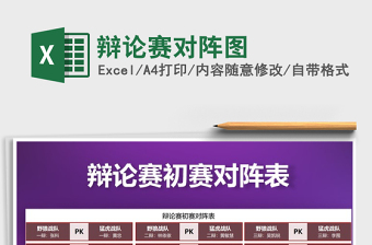 2021年辯論賽對陣圖