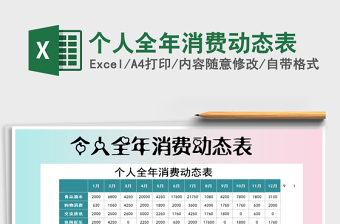 2021年個(gè)人全年消費(fèi)動(dòng)態(tài)表