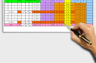 2021年生產(chǎn)效率統(tǒng)計(jì)分析表（每日）