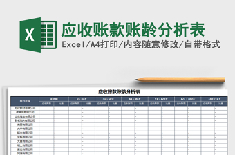 2021年應(yīng)收賬款賬齡分析表