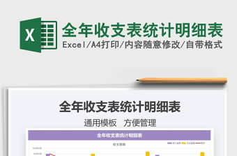 2021年全年收支表統(tǒng)計(jì)明細(xì)表