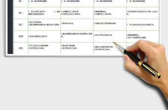 2021年月度工作計劃表(模板)