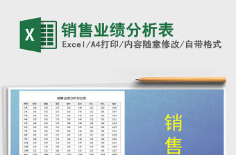 2021年銷售業績分析表