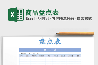2021年商品盤點表