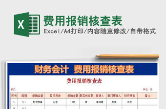 2021年費用報銷核查表