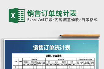 2021年銷售訂單統(tǒng)計(jì)表