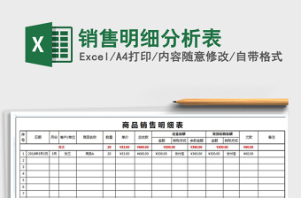 2021年銷售明細(xì)分析表