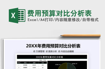 2021年費(fèi)用預(yù)算對(duì)比分析表