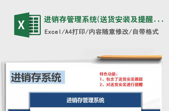 2021年進銷存管理系統(送貨安裝及提醒)