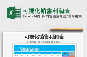 2021年可視化銷售利潤表