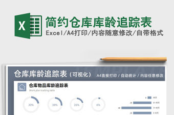 2021年簡約倉庫庫齡追蹤表