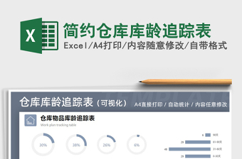 2021年簡約倉庫庫齡追蹤表