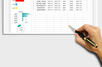 2021年工作進(jìn)度表-計(jì)劃統(tǒng)計(jì)表