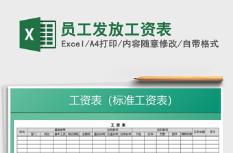 2021年員工發(fā)放工資表
