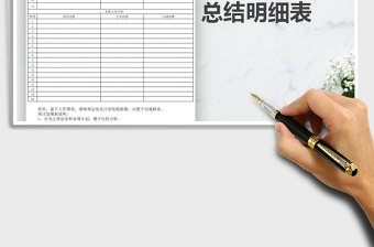 2022年周工作計(jì)劃總結(jié)明細(xì)表