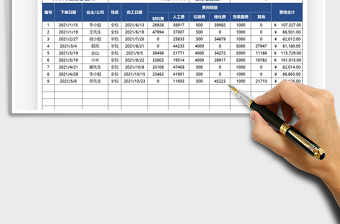 2021年装修公司年度收入统计表