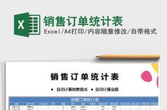 2021年銷售訂單統(tǒng)計(jì)表