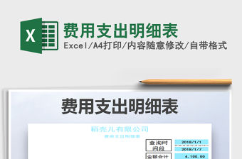 2021年費用支出明細表免費下載