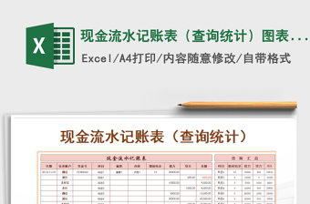 2021年現(xiàn)金流水記賬表（查詢統(tǒng)計(jì)）圖表分析