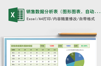 2021年销售数据分析表（图形图表，自动）