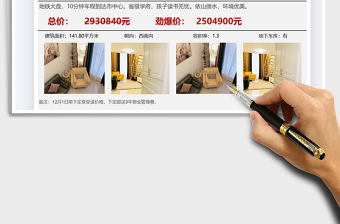 2022年房地產(chǎn)中介樓盤銷售表