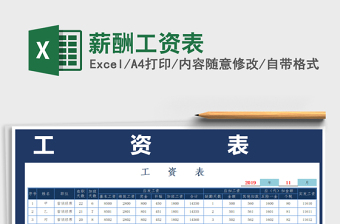 2021年薪酬工資表