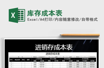 2021年庫存成本表