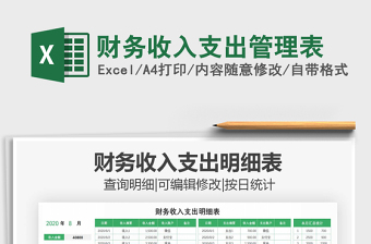 2021年財(cái)務(wù)收入支出管理表免費(fèi)下載
