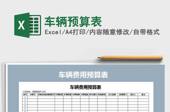 2021年車輛預(yù)算表