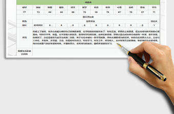 2021年成绩单通知书