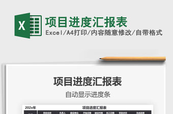 2021年項目進度匯報表