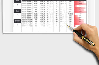 2021年項目進度匯報表