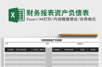 2021年財(cái)務(wù)報(bào)表資產(chǎn)負(fù)債表