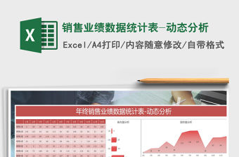 2021年銷售業績數據統計表-動態分析