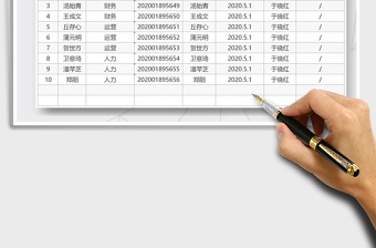 2021年工資簽收登記表
