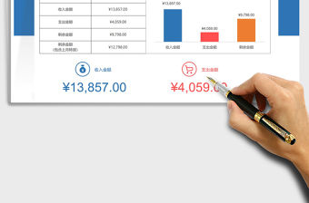 2021年財務(wù)收支管理明細表可視化可查詢免費下載