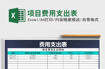 2021年項(xiàng)目費(fèi)用支出表