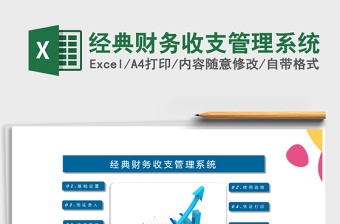 2021年經(jīng)典財務收支管理系統(tǒng)