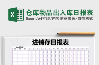 2021年倉庫物品出入庫日?qǐng)?bào)表