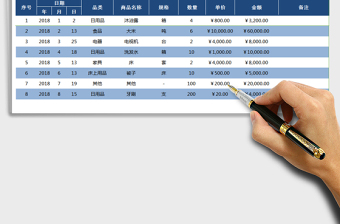 2021年采购清单(自动计算，可查询，分类联动，分类可自定义)