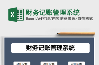 2021年財務(wù)記賬管理系統(tǒng)